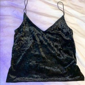 H&M crushed velvet tank top